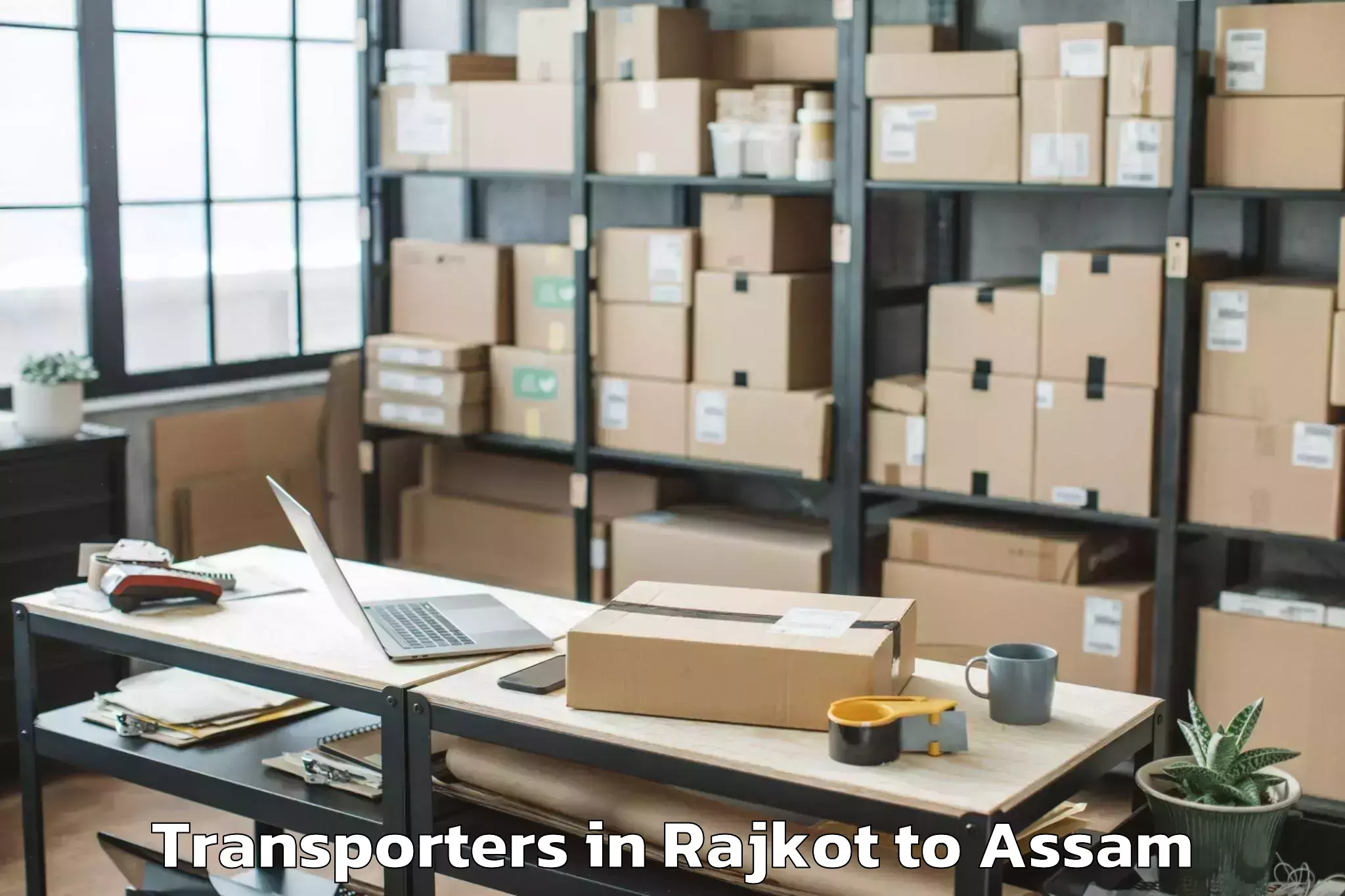 Professional Rajkot to Manjha Transporters